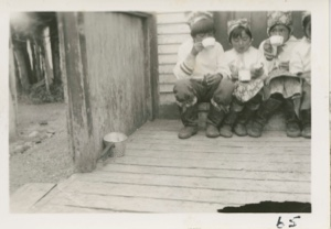 Image of Group of Eskimos [Inuit] at School